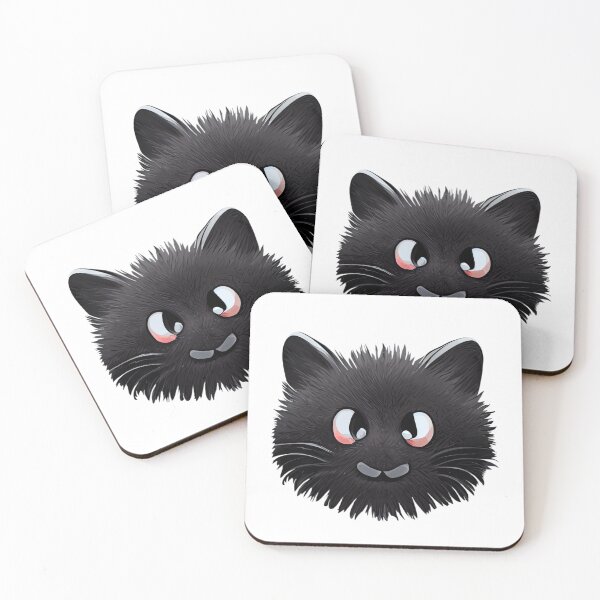Item preview, Lovely Christmas Cute Black Cat Closeup Staring At You designed and sold by KOTOdesign.