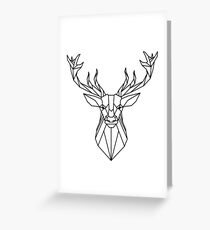 Geometric Stag Greeting Card