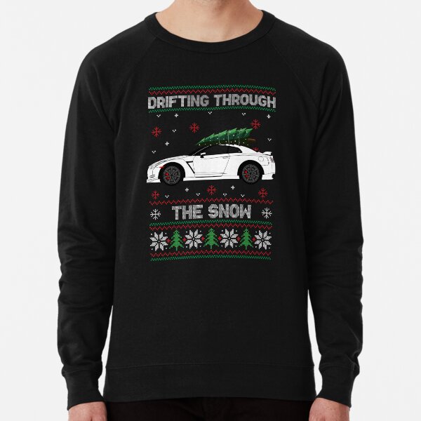 Artikel-Vorschau von Lustiger Weihnachten Xmas Ugly Sweater R35 GTR Skyline JDM Auto, designt und verkauft von AutoDesignWerks.
