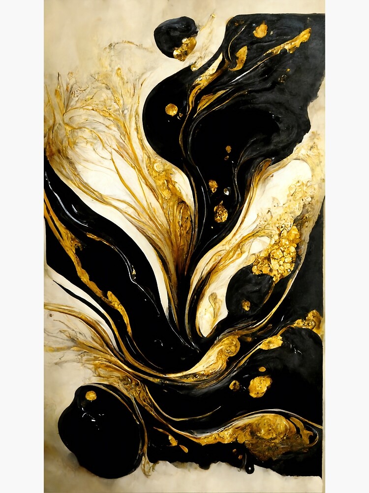 "Fluid abstract painting" Poster for Sale by flowinglobe Redbubble