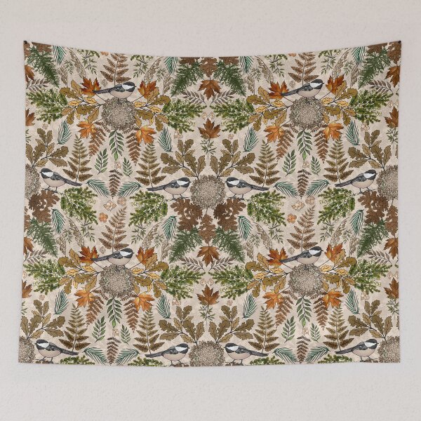 Item preview, Chickadees in Winter Trees  designed and sold by IrishVikingDesigns.