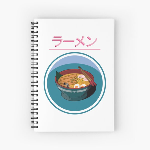 Cuaderno de espiral for Sale con la obra «Hot Ramen - Cuenco