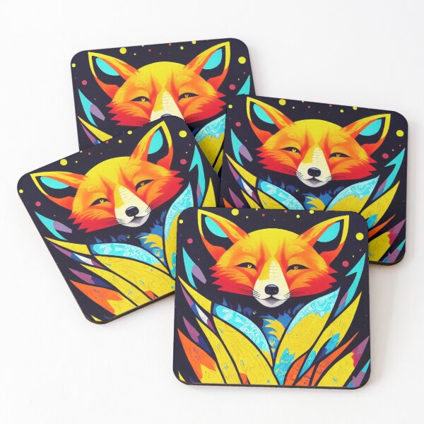 Item preview, Fox colorful illustration art designed and sold by keyd-studio.