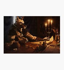 Studying mage Photographic Print