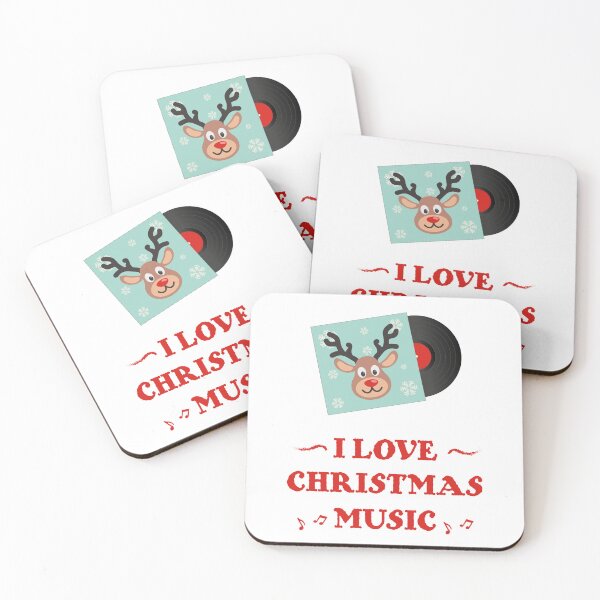 Item preview, I Love Christmas Music | Funny Retro Deer | Vintage Xmas designed and sold by Fluffy-Vectors.