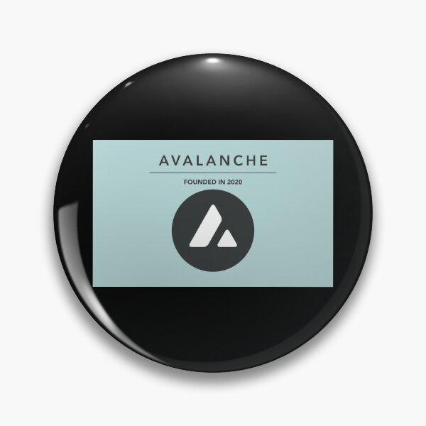 Item preview, Avalanche AVAX Crypto Altcoin - Modern Fashionable Design with Turquoise Background designed and sold by CryptoMoods.