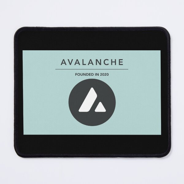 Item preview, Avalanche AVAX Crypto Altcoin - Modern Fashionable Design with Turquoise Background designed and sold by CryptoMoods.