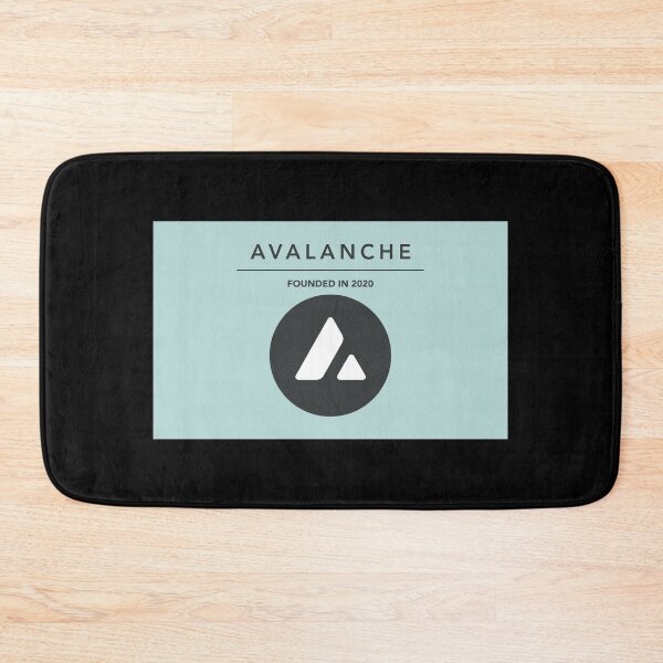 Item preview, Avalanche AVAX Crypto Altcoin - Modern Fashionable Design with Turquoise Background designed and sold by CryptoMoods.