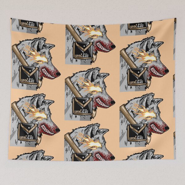 Item preview, Flaming Eyes Grey Wolf - Fire  designed and sold by Twaingrant.