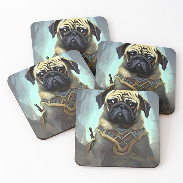 Item preview, AI Generated Art, War Pug designed and sold by RabbitHoleMI.