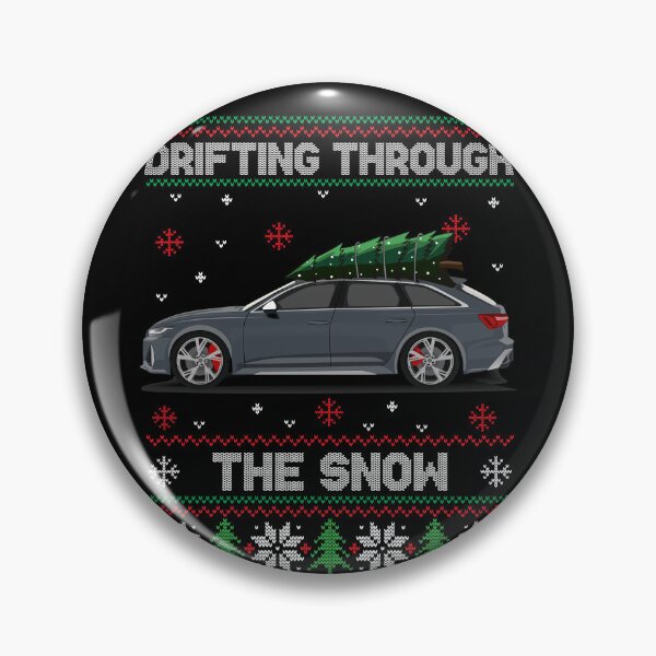 Item preview, Funny Christmas Ugly Sweater - Drifting through the snow - RS6 Car designed and sold by AutoDesignWerks.
