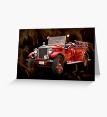 On My Way 2 Put Out the Fire! Greeting Card