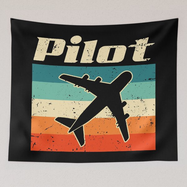 Item preview, Retro Vintage Aviation Pilot designed and sold by NestaReign.