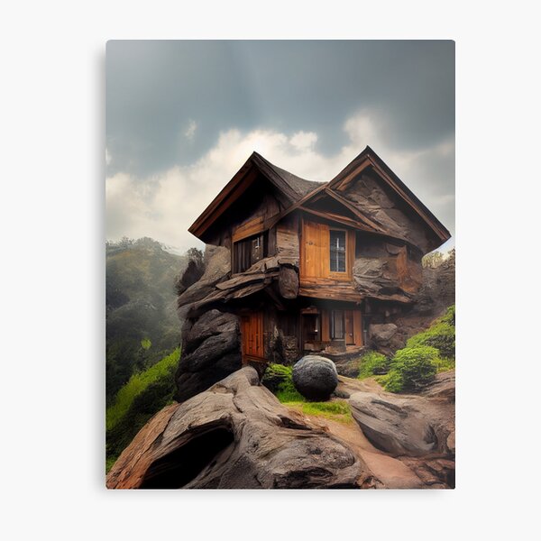 Item preview, Wooden house built in the rock designed and sold by UnlockingDesign.
