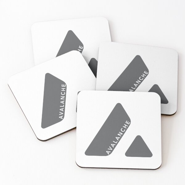 Item preview, Avalanche AVAX Crypto Altcoin - Clean and Grey Design designed and sold by CryptoMoods.