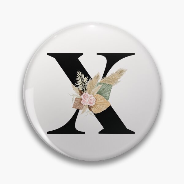 Item preview, letter x floral designed and sold by LU NA.