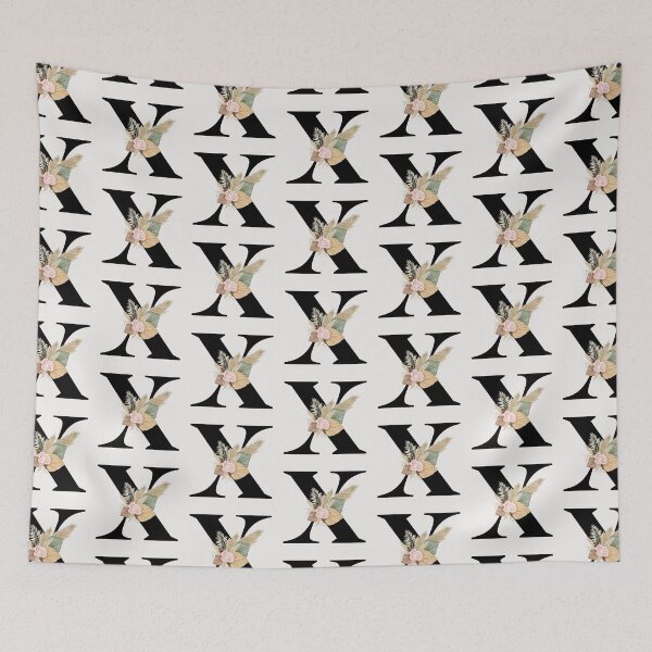 Item preview, letter x floral designed and sold by LU NA.