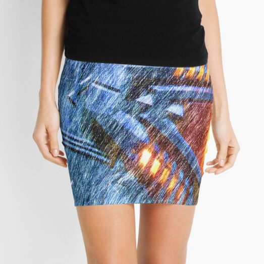Chevron Mini Skirt