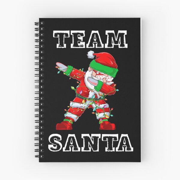 Aperçu de l'œuvre Team Santa Christmas Squad Tamponnant le Père Noël créée et vendue par MiconDesigns.