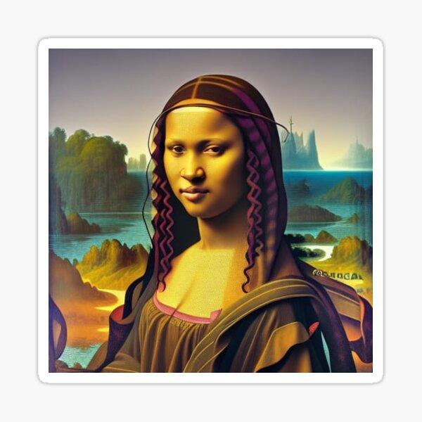 My Mona Lisa Sticker For Sale By Theladychar Redbubble