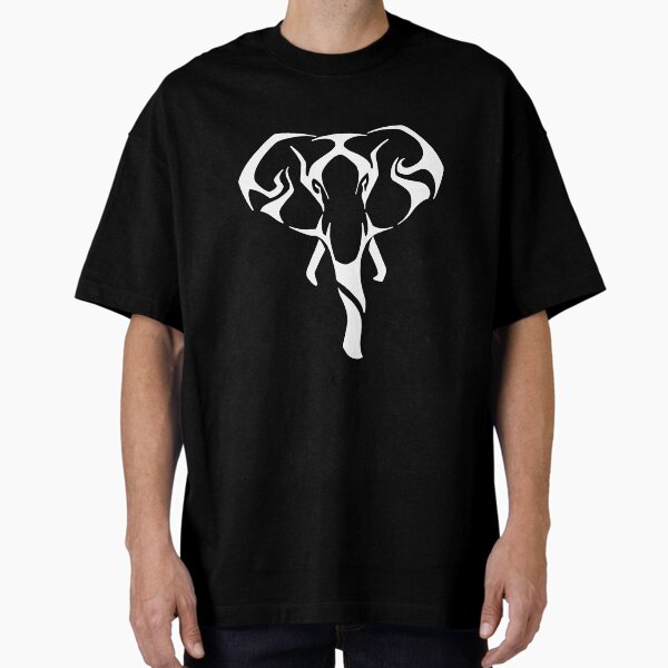 Elephant (White) Oversized T-Shirt