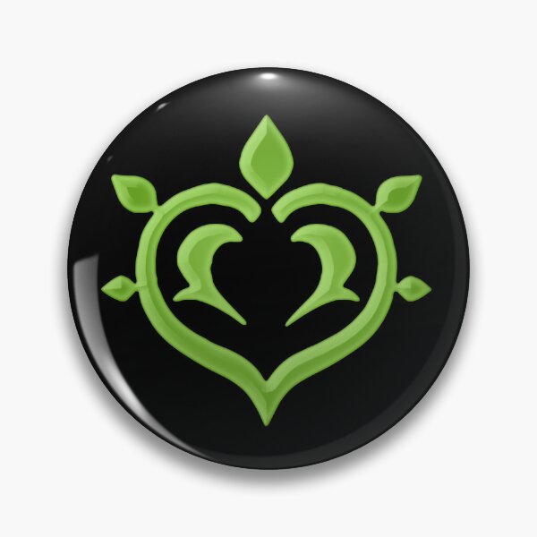 Item preview, Genshin Impact Symbol Element Dendro Nature – Sumeru - 3D Vibrant Colours designed and sold by Fregoulix.