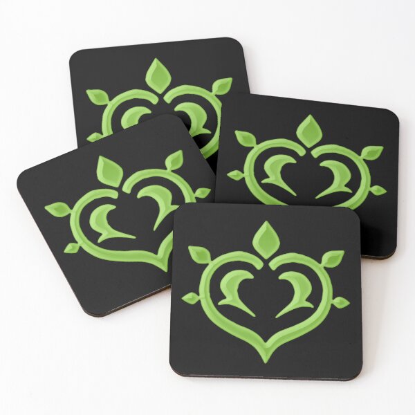 Item preview, Genshin Impact Symbol Element Dendro Nature – Sumeru - 3D Vibrant Colours designed and sold by Fregoulix.