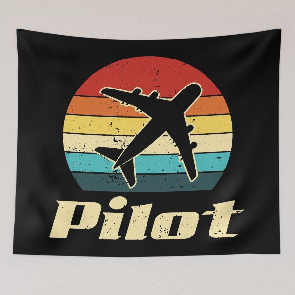 Item preview, Retro Aviation Vintage Pilot designed and sold by NestaReign.