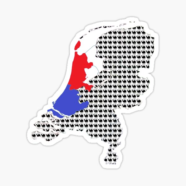 "How many camels are there in Holland?" Sticker for Sale by