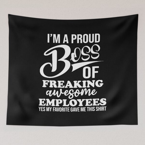 Item preview, I'm A Proud Boss Of Freaking Awesome Employees designed and sold by Big Twelve.