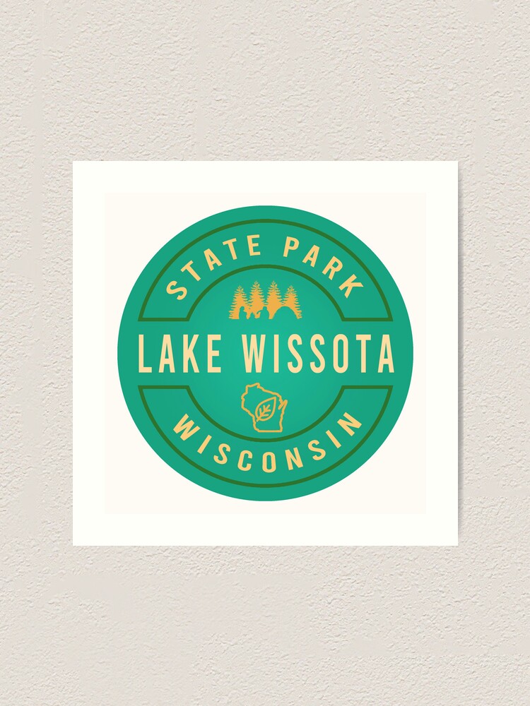 "Lake Wissota State Park Adventure Logo" Art Print for Sale by VanyaKar