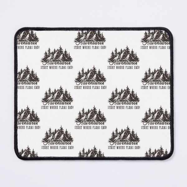 Item preview, Adventure starts where plans end! designed and sold by FanityPrints.