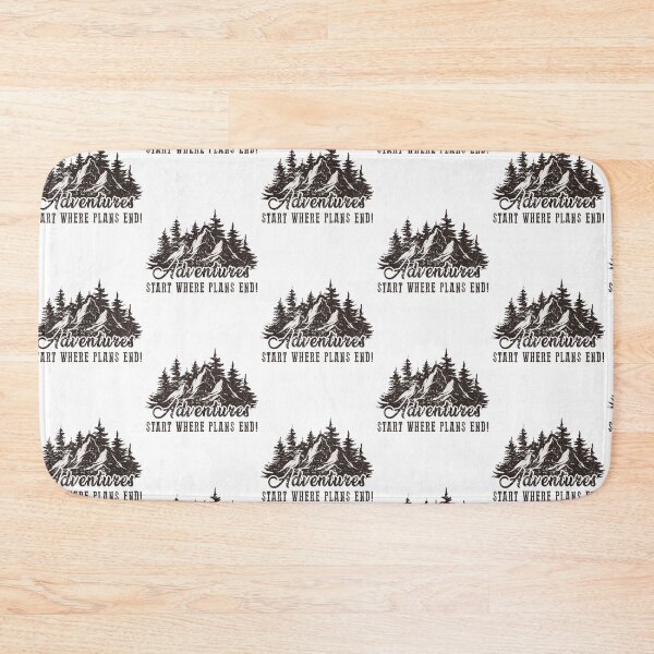 Item preview, Adventure starts where plans end! designed and sold by FanityPrints.