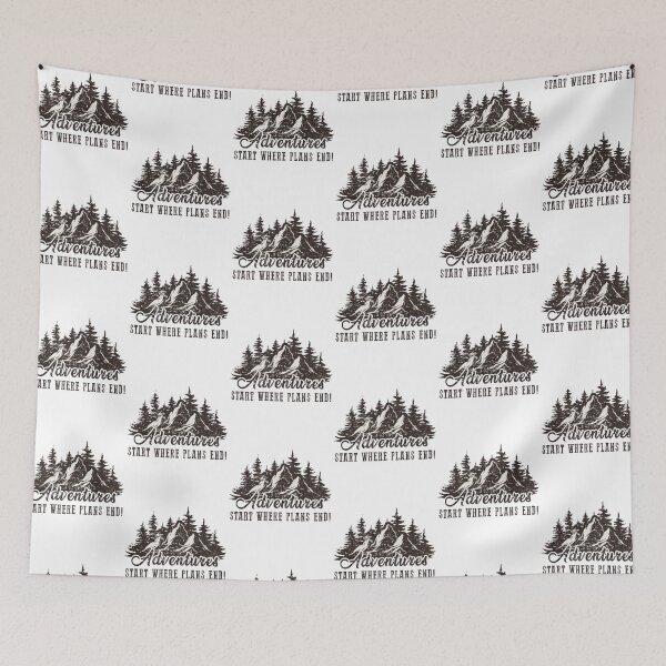 Item preview, Adventure starts where plans end! designed and sold by FanityPrints.
