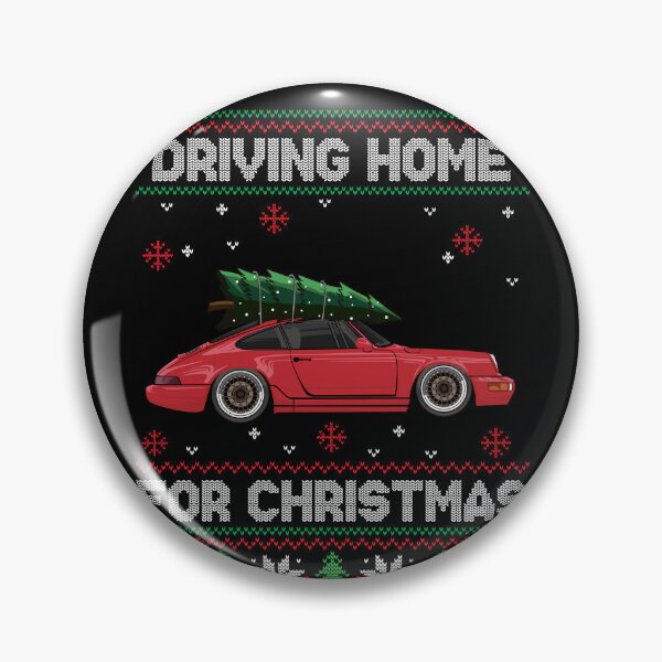 Item preview, Funny Christmas Ugly Sweater - Driving Home for Christmas - 964 911 designed and sold by AutoDesignWerks.