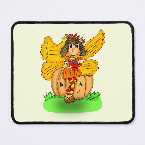 Item preview, Fall Fairy Sitting on a Pumpkin designed and sold by H-artful.