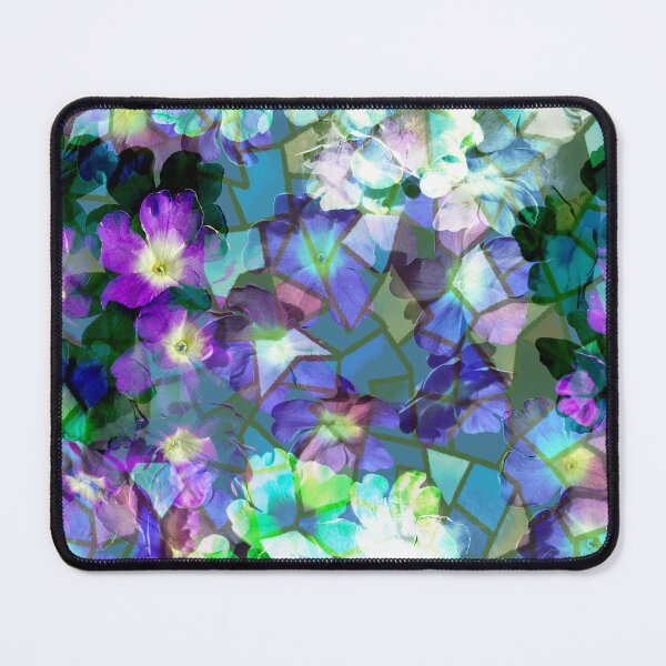Item preview, Blue Flowers with mosaic embedded  designed and sold by WildwaterDesign.