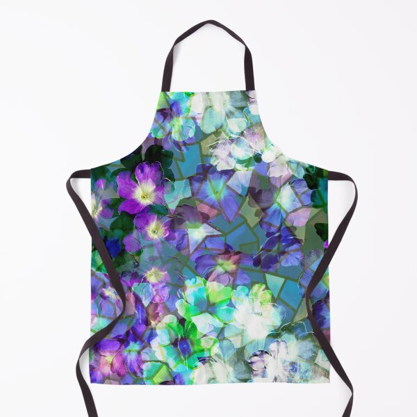 Item preview, Blue Flowers with mosaic embedded  designed and sold by WildwaterDesign.