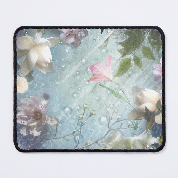 Item preview, Flowers and Waters in Pale Pink and White designed and sold by Eva Nev.