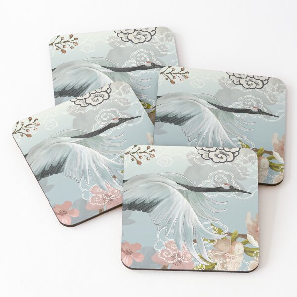 Item preview, White Japanese Crane designed and sold by OtterFactory.