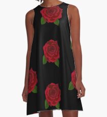 rose A-Line Dress