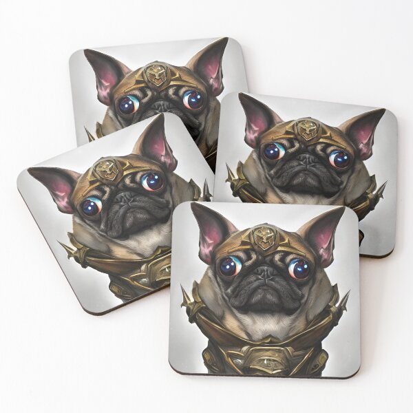 Item preview, AI Generated Art, War Pug designed and sold by RabbitHoleMI.
