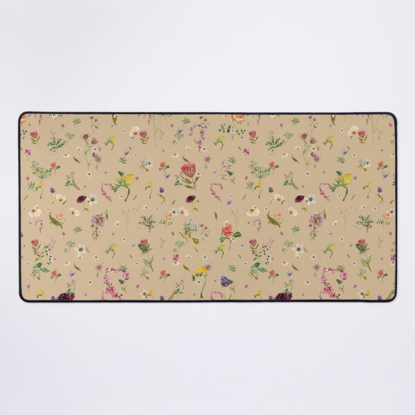 Item preview, Flowers nice seamless pattern beige version designed and sold by Yana Mustafina | Boho Soulful Designs.