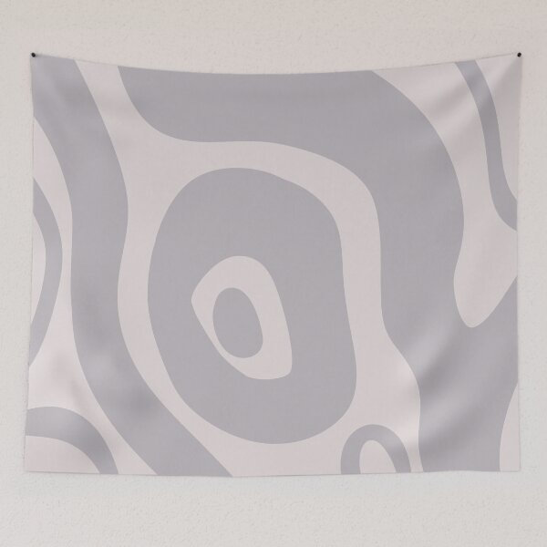 Item preview, Liquid Swirl Abstract Maximalist Pattern Retro Aesthetic Groovy Style Blue Gray designed and sold by scorpiolane.