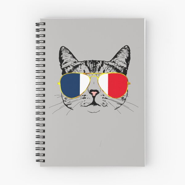 Item preview, Cat with France Flag Gold Aviators designed and sold by LuxeHurricane.