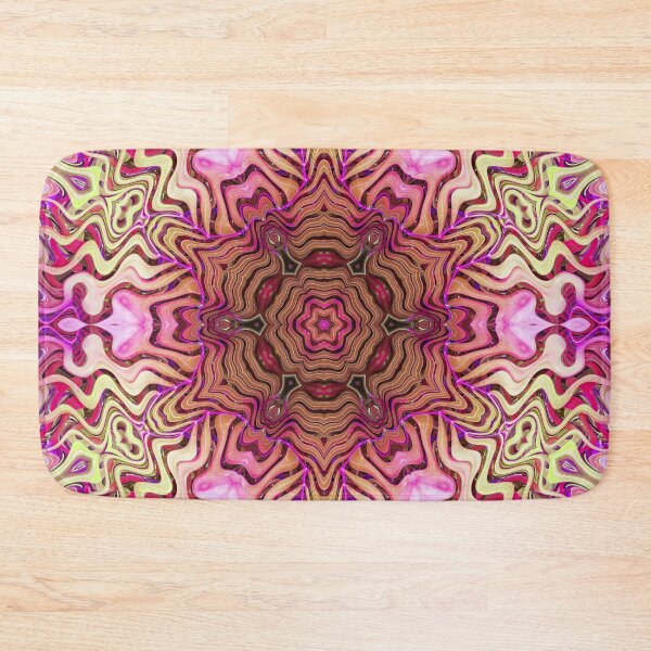 Item preview, Boho Vibes Abstract Kaleidoscope Maximalism Hippie Style Eclectic Mix of Pink Lilac Cream 5 of 16 designed and sold by Beachy.