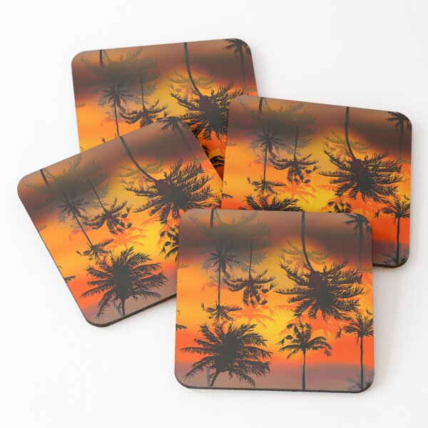 Item preview, Palm Tree Sunset Scarf and Large Scale designed and sold by WildwaterDesign.