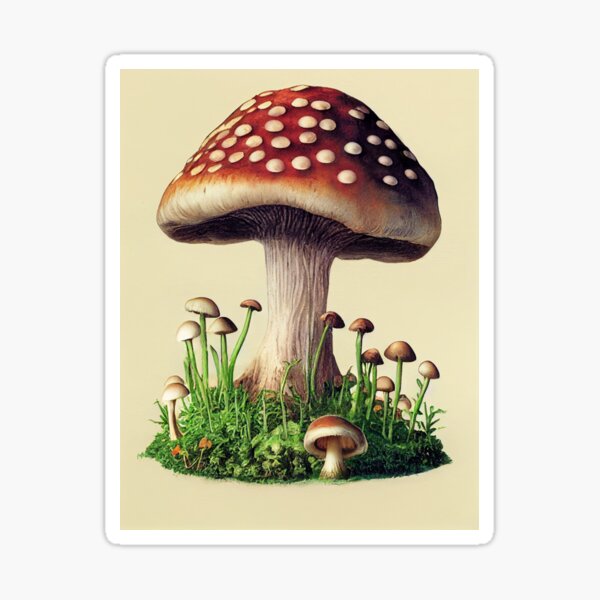 Boho Mushroom  Sticker