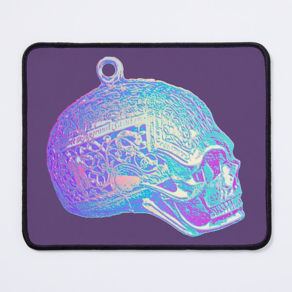 Item preview, clock skull watch memento mori vintage iridescent designed and sold by MiraNomegusta.