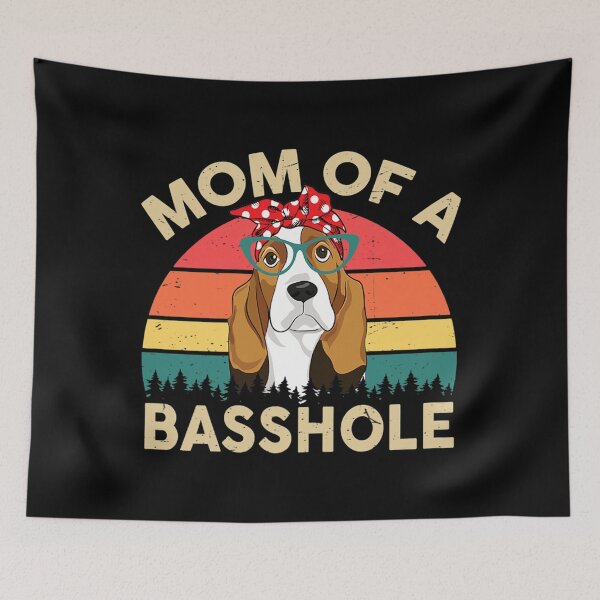 Item preview, Basset-Hound Shirt Gifts Mom Of A Basshole Womens designed and sold by shockedsupply44.